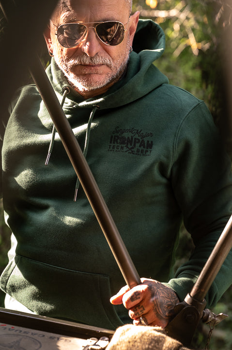 Sweat à capuche Ironpaw Vert Forêt Capu Mattu