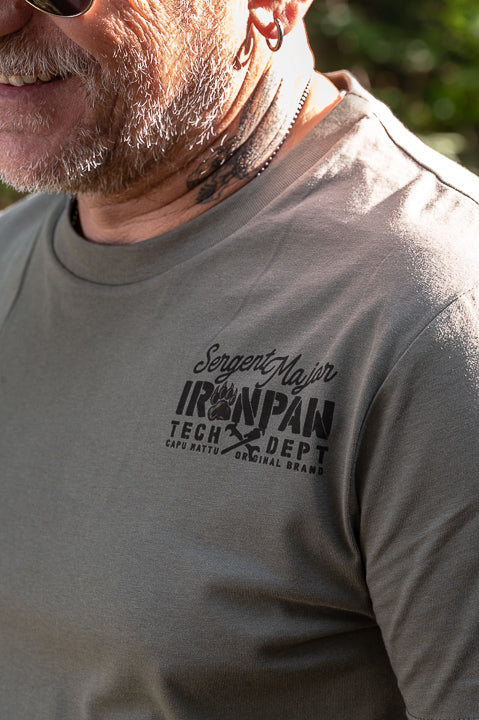 T-shirt Ironpaw “Custom & Hotrod” – Coton Bio GOTS – Kaki