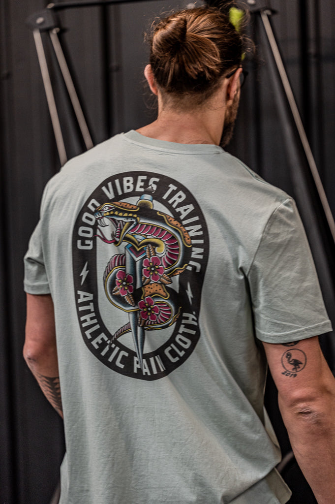 T-Shirt Athletic Pain Jade Green