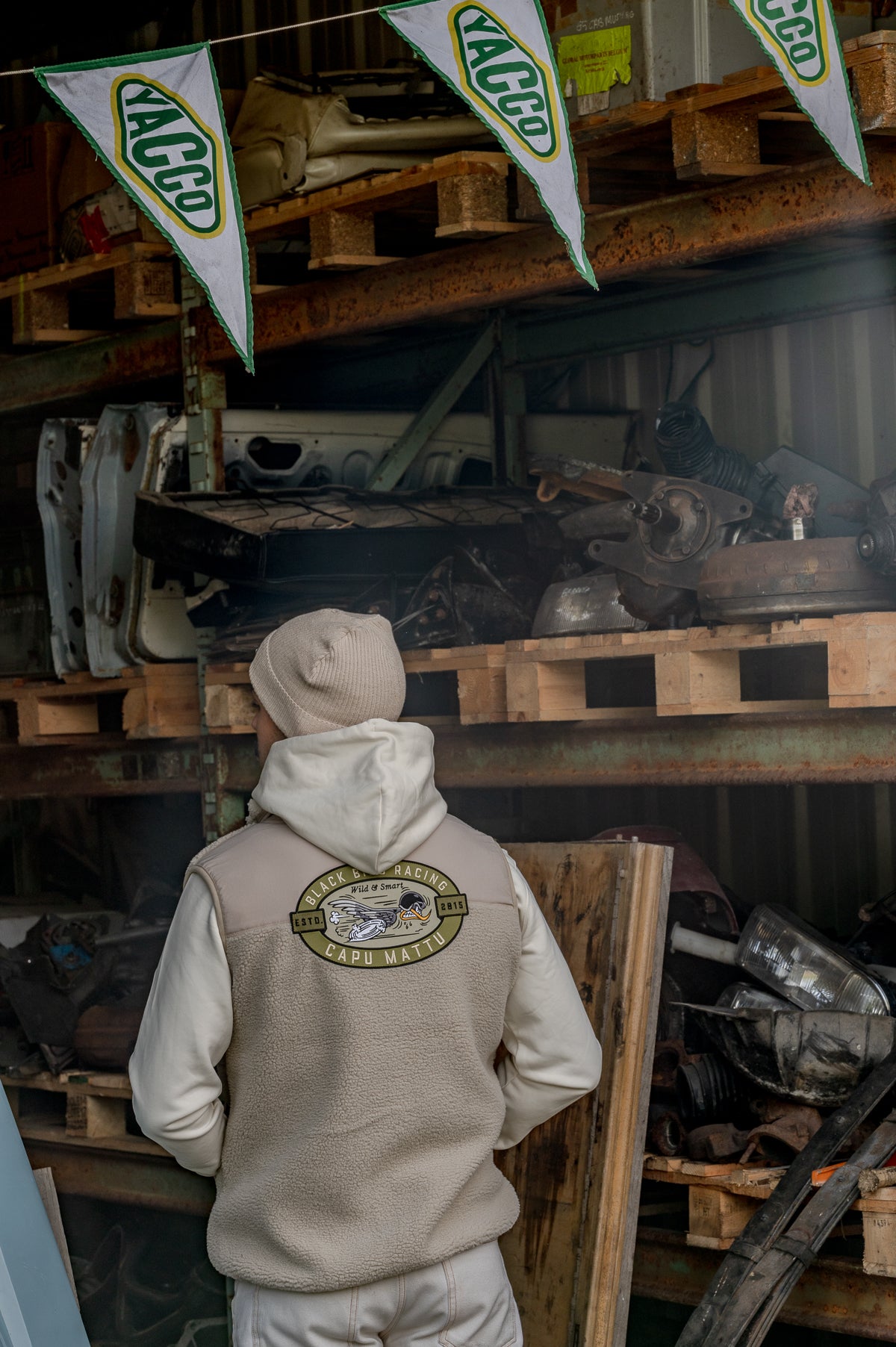 Gilet Sherpa sans manches Racing Désert