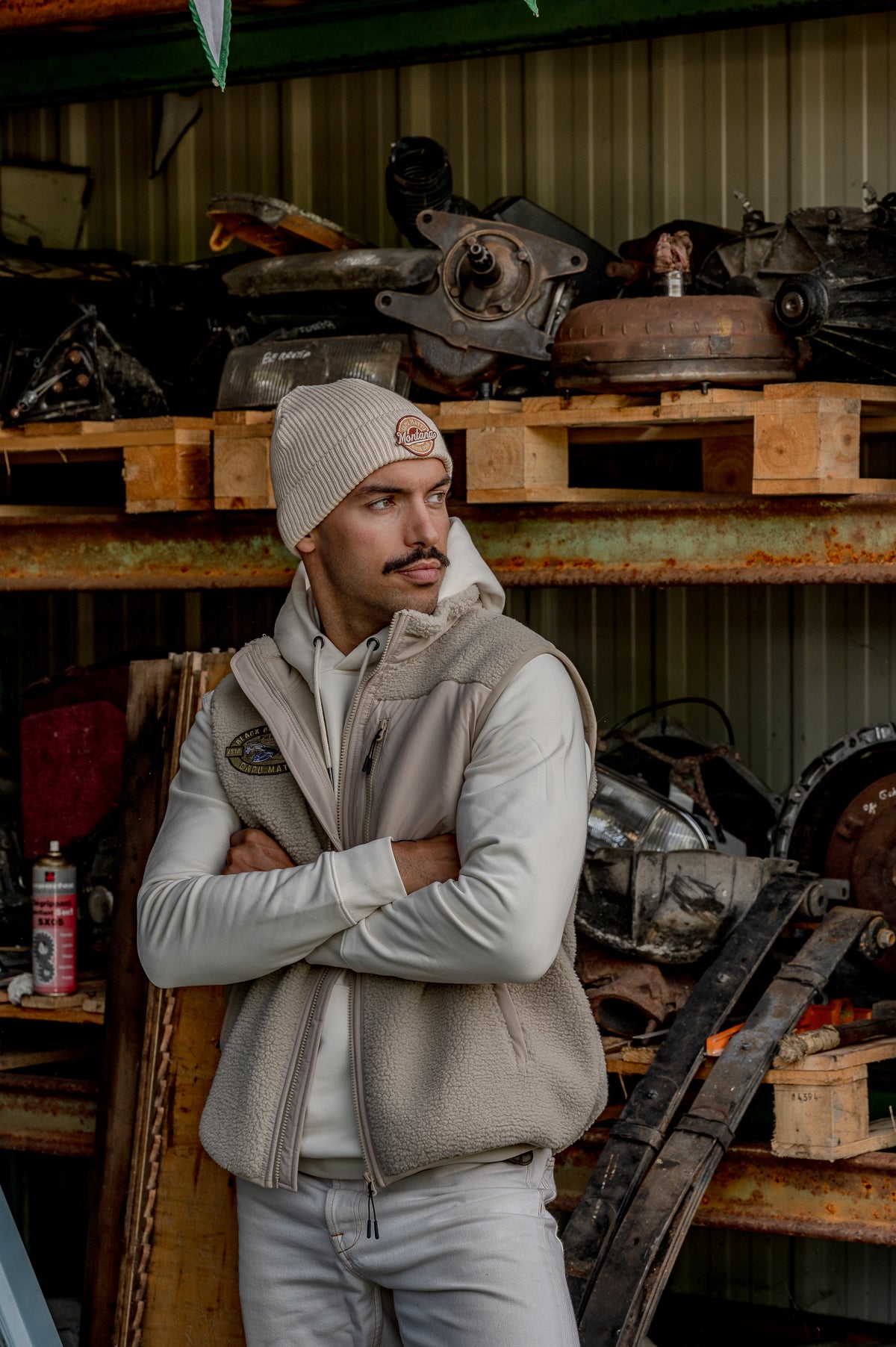 Gilet Sherpa sans manches Racing Désert