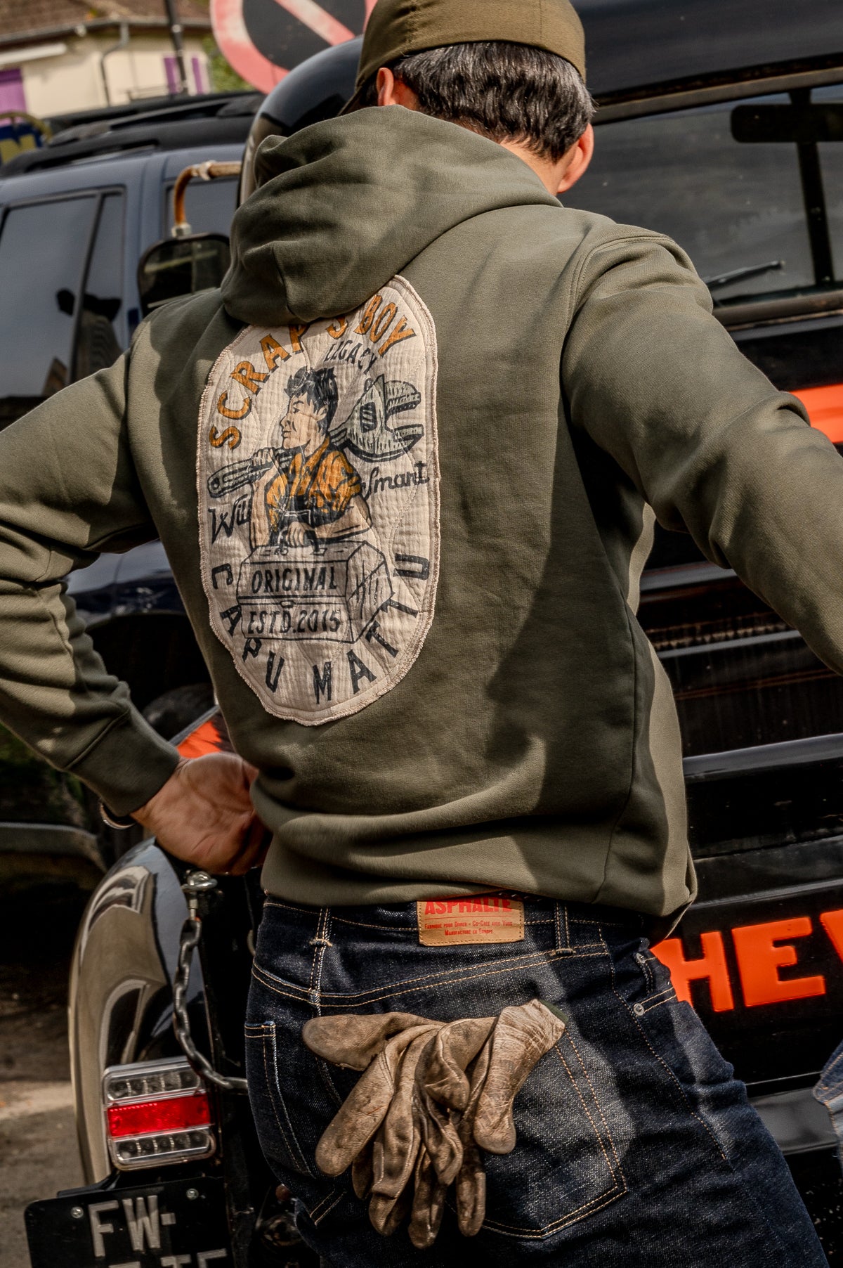 Sweat-shirt Scrap's Boy Patchwork matelassé Kali
