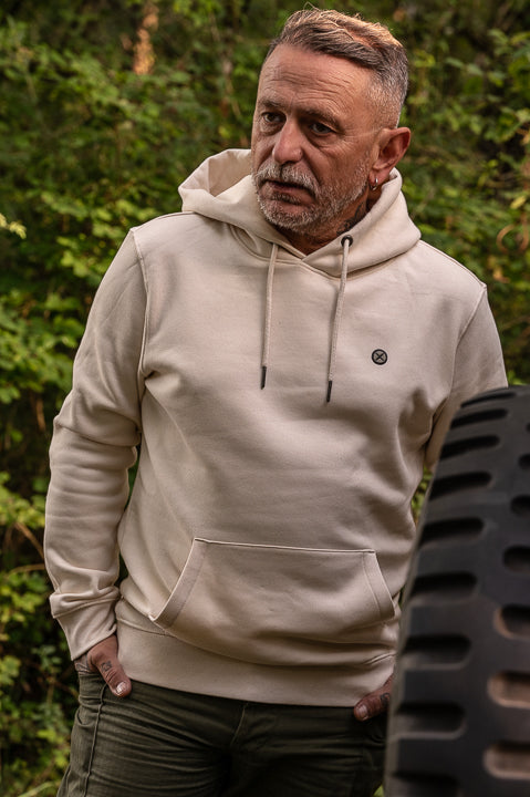Sweat Hoodies Ironpaw Ivoire patch matelassé