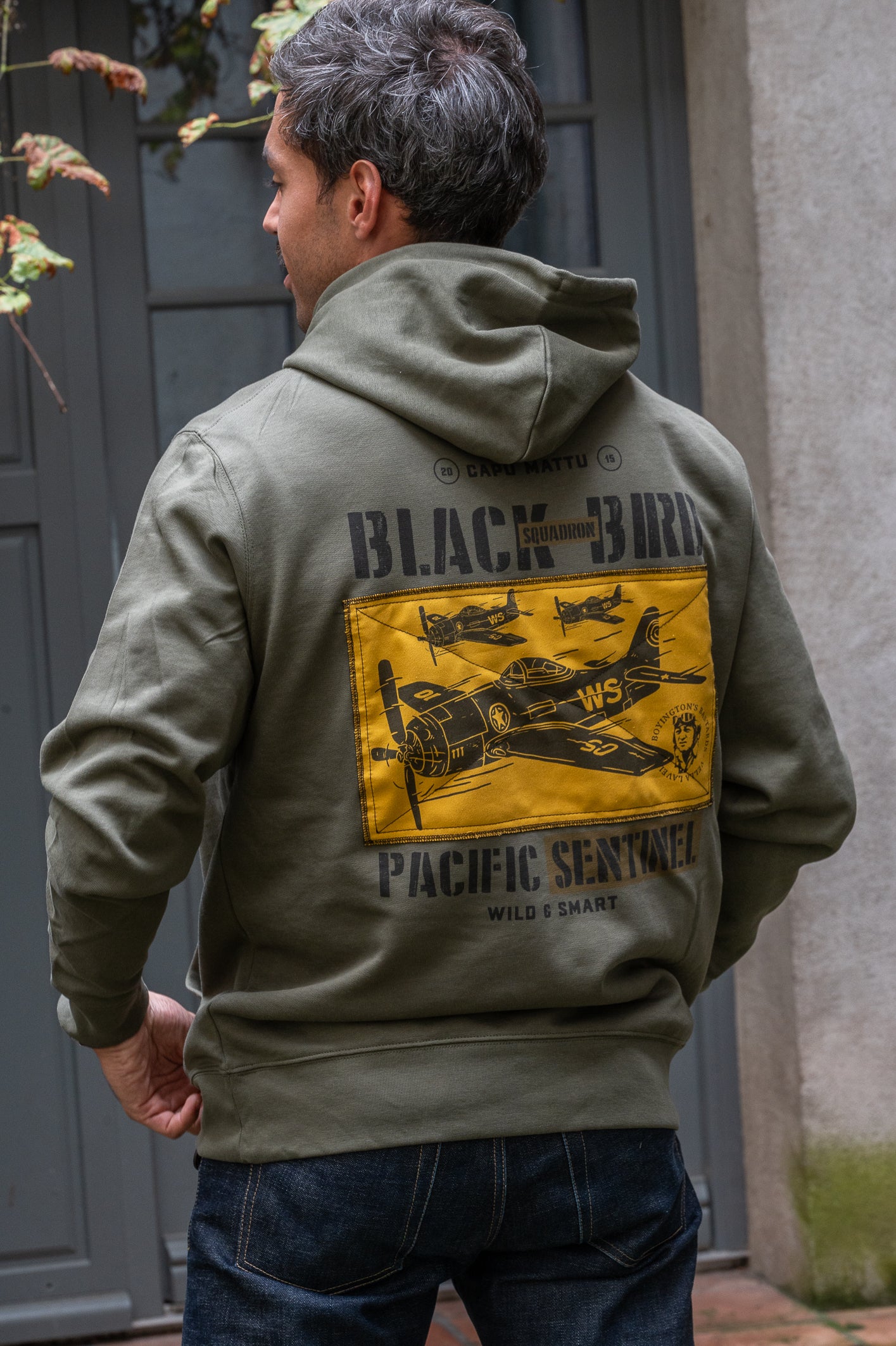 Sweat-shirt Squadron Patchwork matelassé