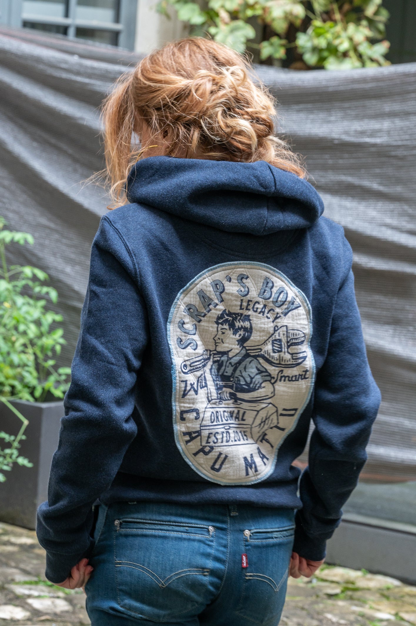 Sweat-shirt Scrap's Boy Patchwork matelassé