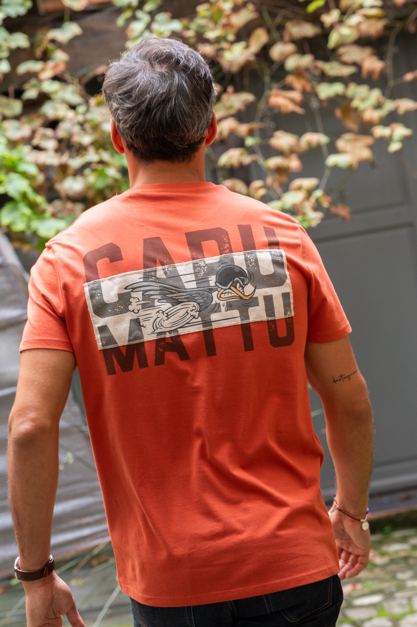 T-shirt Black Bird Racing Brique
