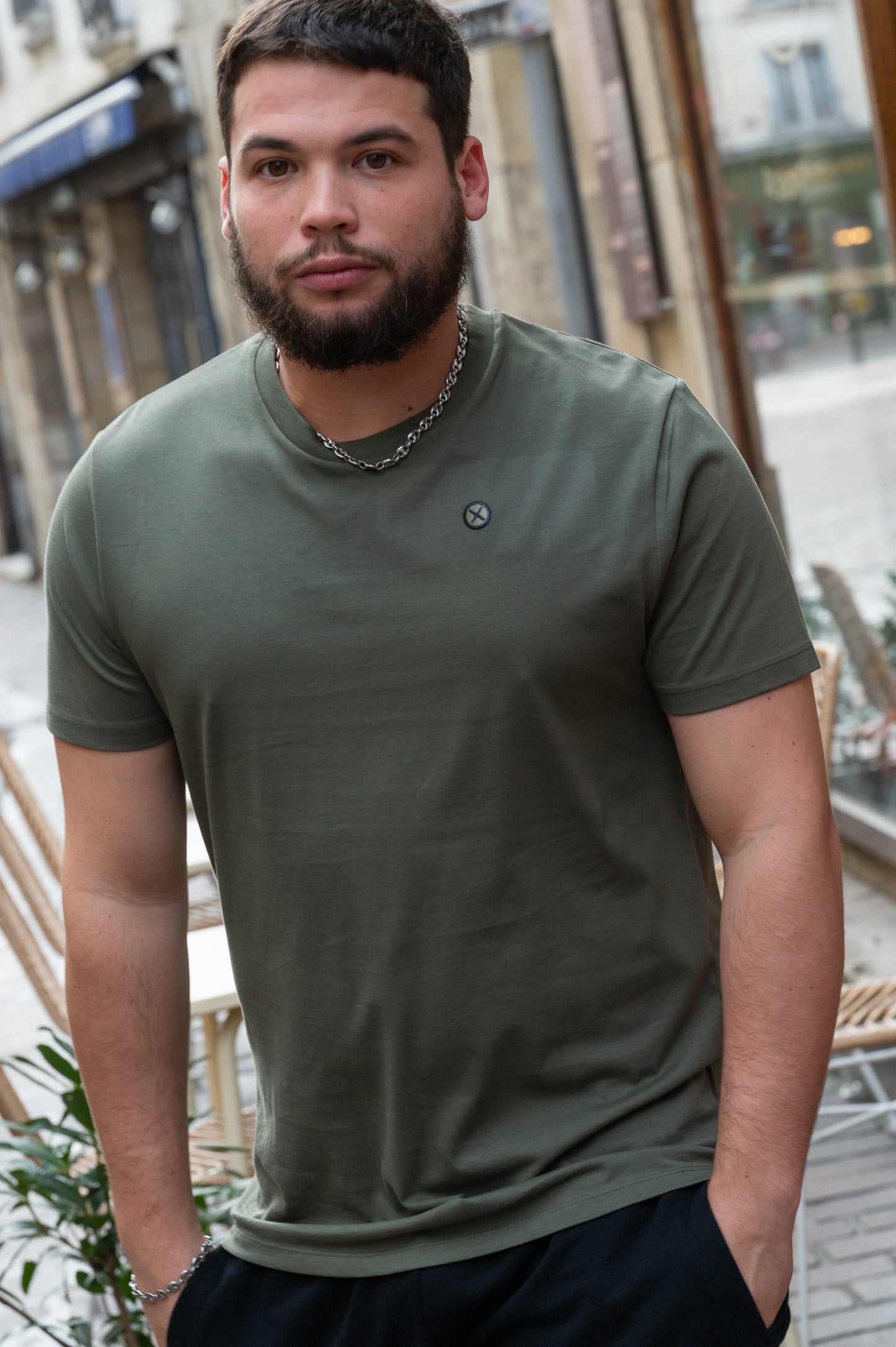 T-shirt Mitsubishi A6M zéro Kaki – Patch imprimé & cousu – Capu Mattu