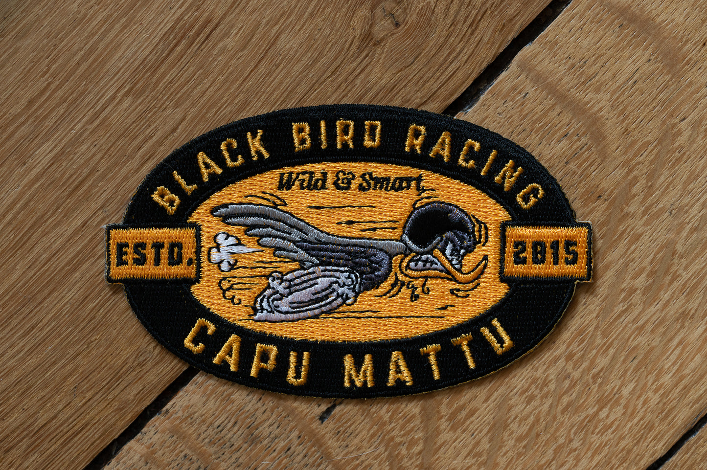 Patch Capu Mattu Black Bird Racing Yellow