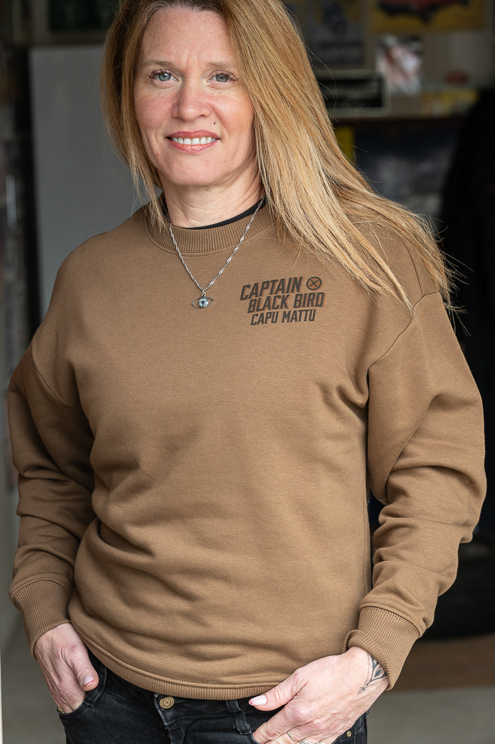 sweat shirt col rond capu mattu coton bio
