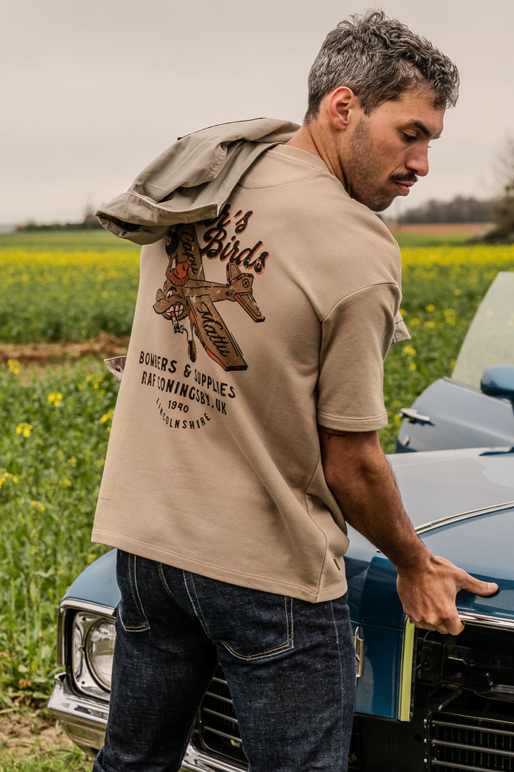 t-shirt capumattu vintage coton bio