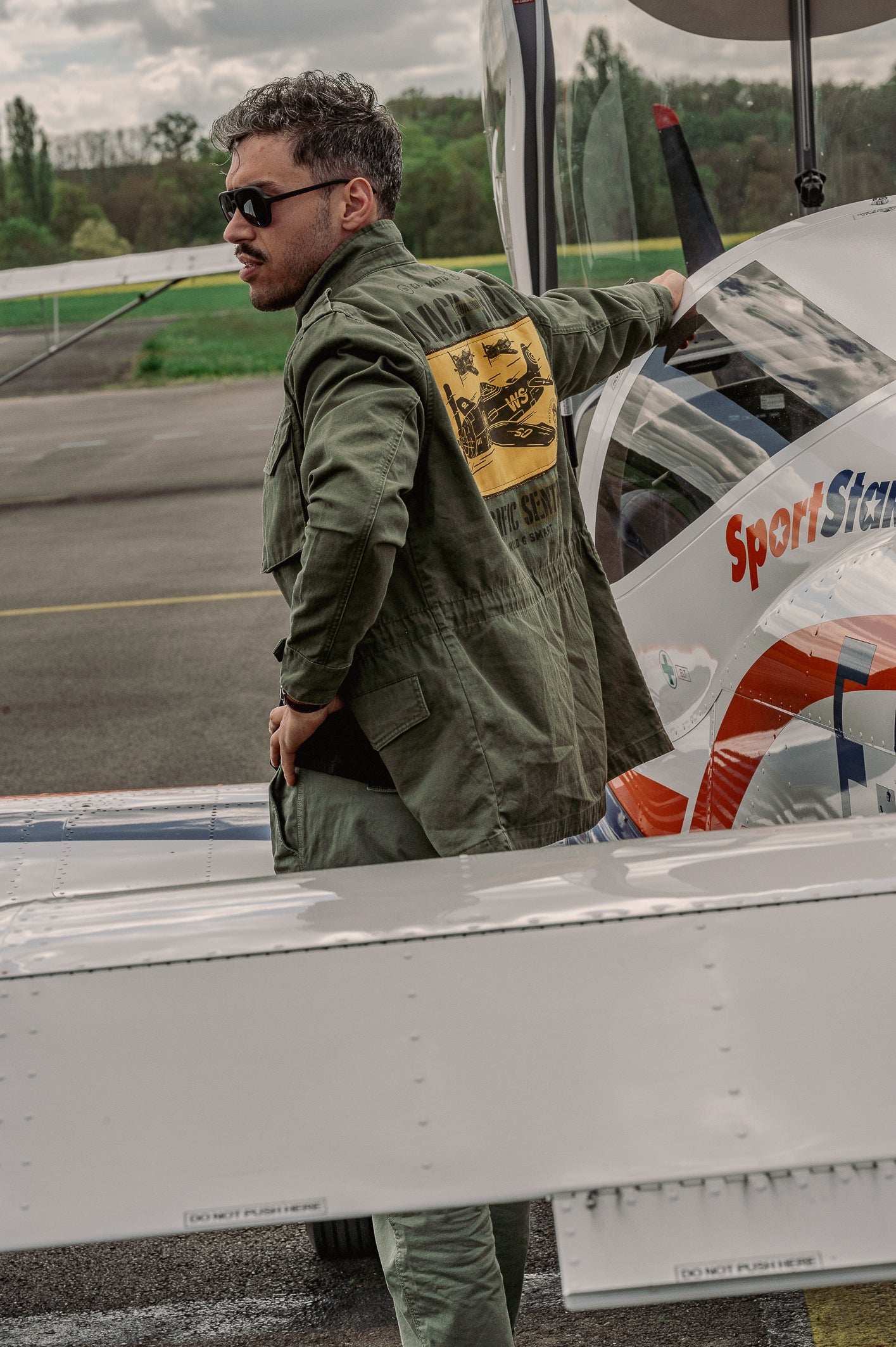 Veste militaire Black Bird Squadron Papy Boyington's Bastard