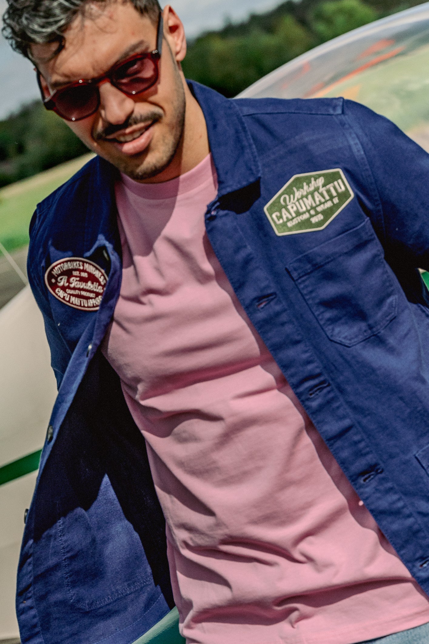 Veste Worker Indigo Capu Mattu