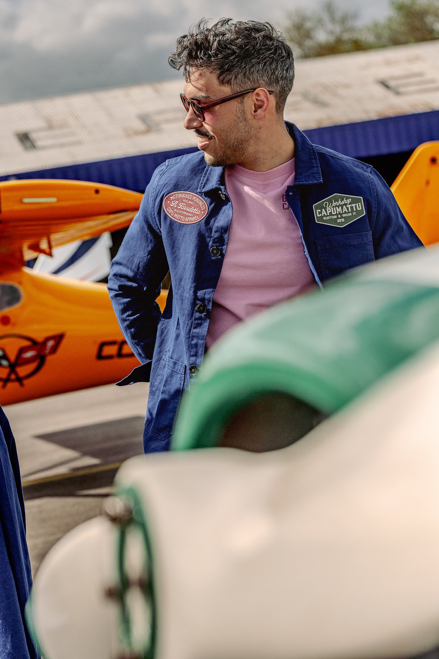 Veste Worker Indigo Capu Mattu