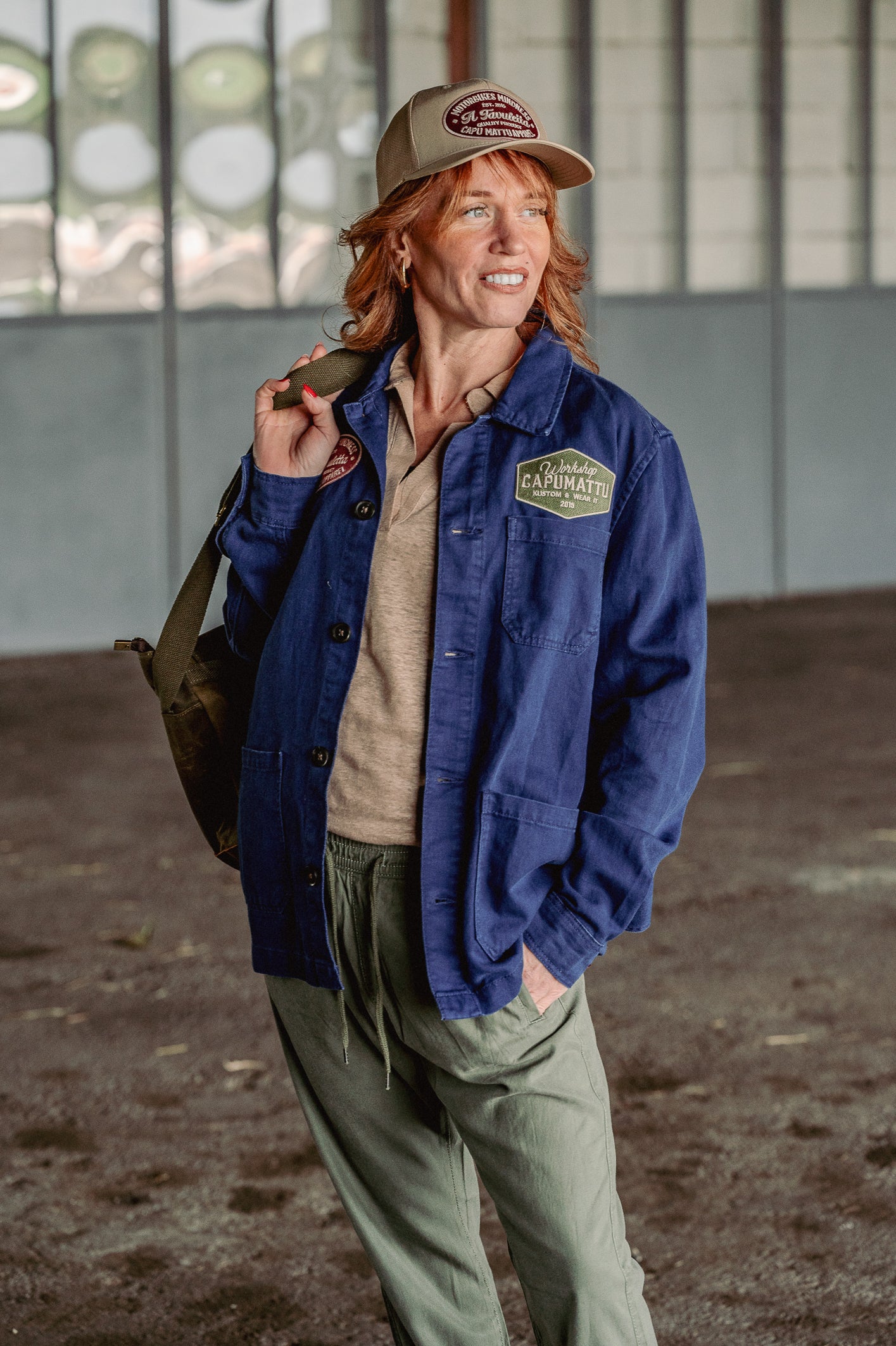 Veste Worker Indigo Capu Mattu