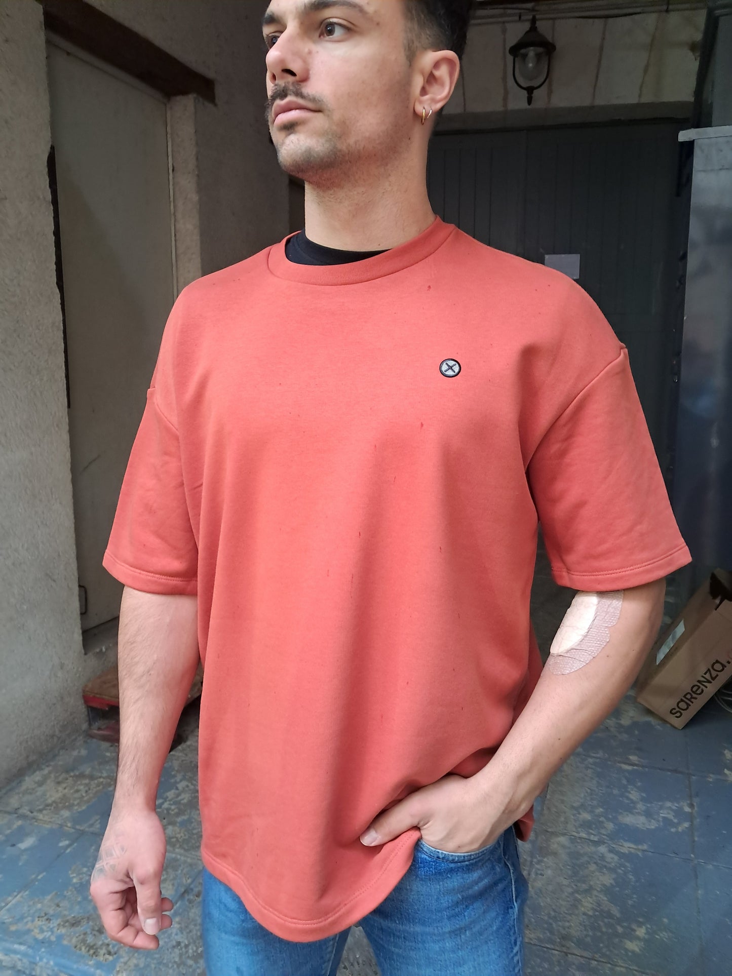 T-shirt Saddle Bronc brique 300g