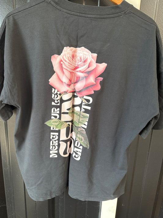T-shirt Coupe mi Crop Romantic Épine