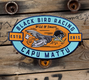 Patch Brodé Thermocollant – Black Bird Racing XL