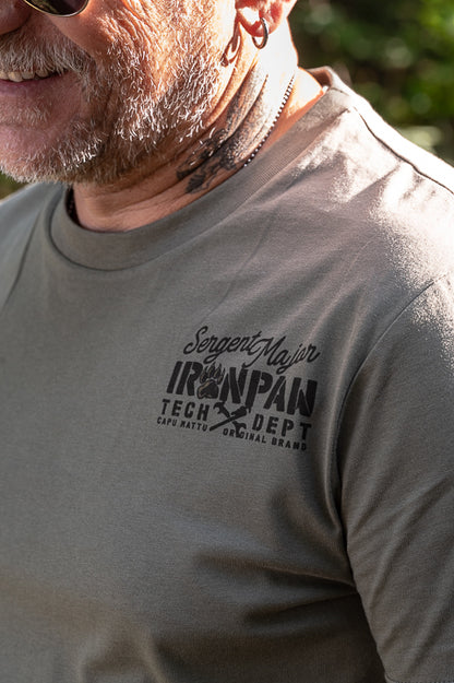 T-shirt Ironpaw “Custom & Hotrod” – Coton Bio GOTS – Kaki