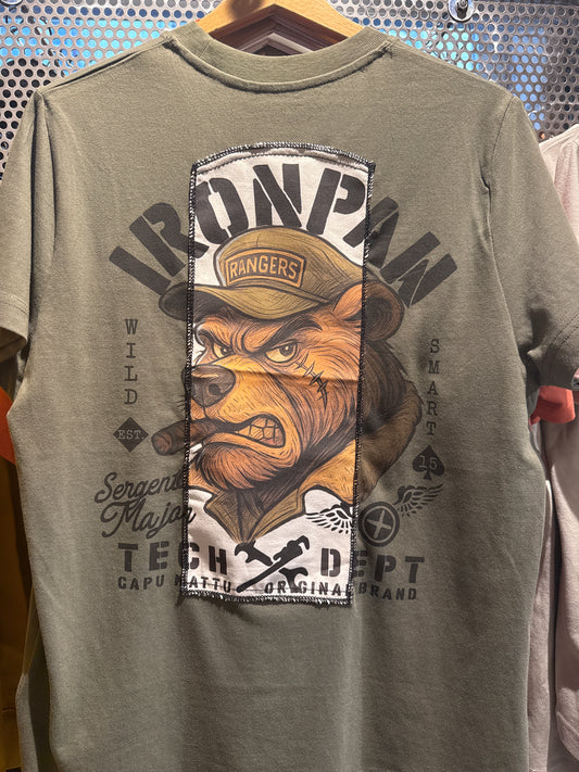 T-shirt IronPaw T240 patch kaki