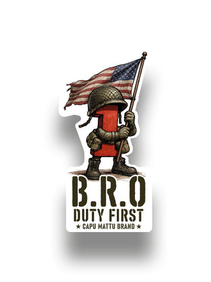 Big Red One Sticker Capu Mattu