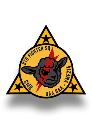 Black Sheep Squadron Logo Sticker Capu Mattu