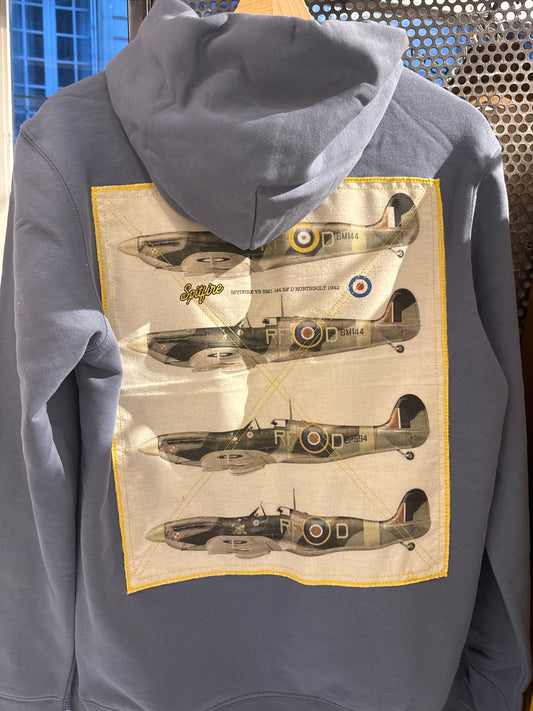 Sweat-shirt Hoodies Spitfire Iconic war machine gris minérale