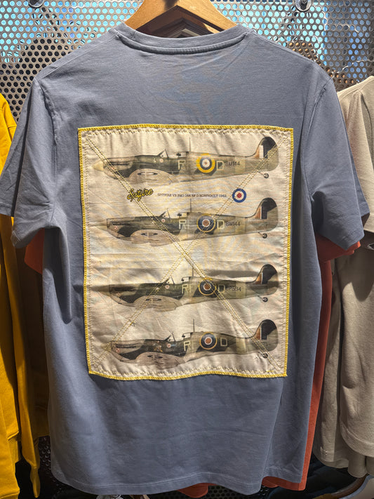 T-shirt Spitfire iconic war Gris minérale