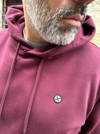 Sweat shirt Hoodies garage Iron Paw Dark cherry