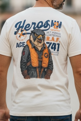 T-shirt HÉROS – Pierre Clostermann R.A.F | Collection Iconic War