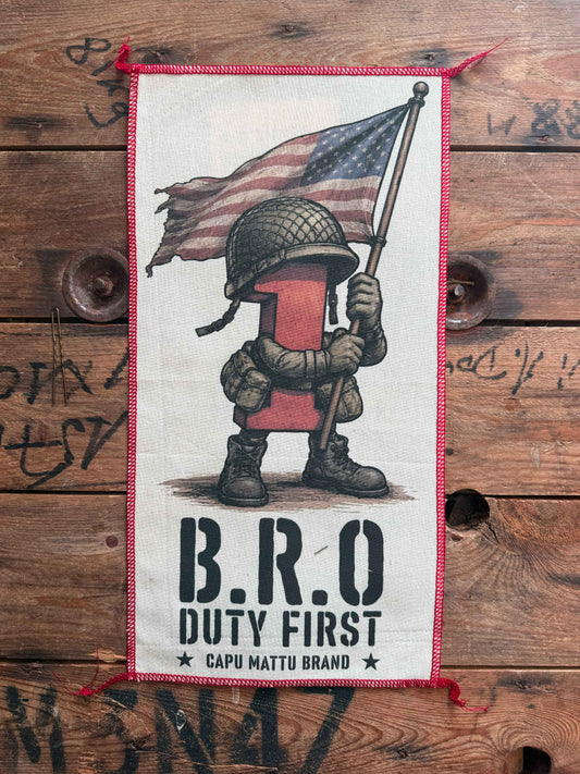 Patch XL B.R.O – Duty First | Print & Stitch Capu Mattu