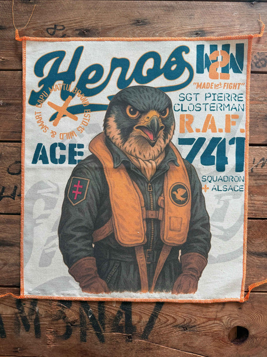 Patch XL Ace – Tribute to Pierre Clostermann | Print & Stitch Capu Mattu