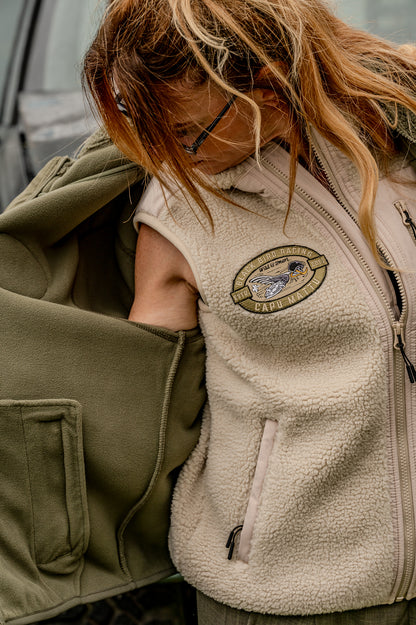 Gilet Sherpa sans manches Racing Désert