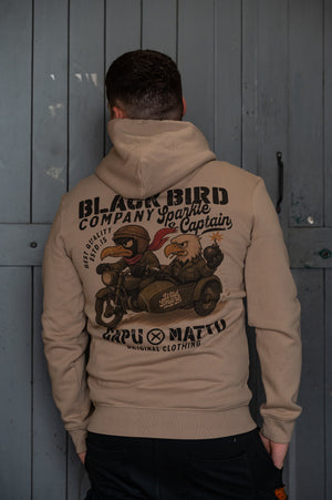 Sweatshirt "Black Bird Company – Sparkle & Captain" Desert