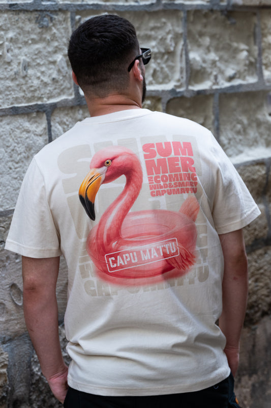T-Shirt Flamand Rose Summer is Coming