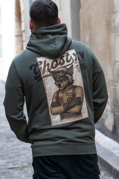 Sweat Zip Ghost Kaki