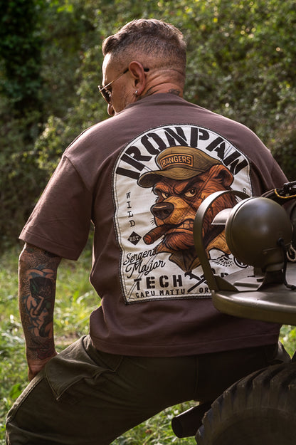 T-shirt Ironpaw 280 mocha Full Patch