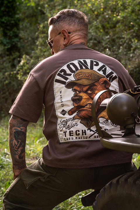 T-shirt Ironpaw 280 mocha Full Patch