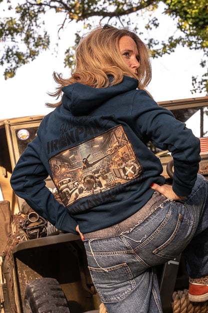 Sweat Hoodie Garage Ironpaw Blue