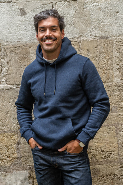 Sweat shirt Black Duck Oil Chiné Marine
