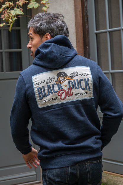 Sweat shirt Black Duck Oil Chiné Marine