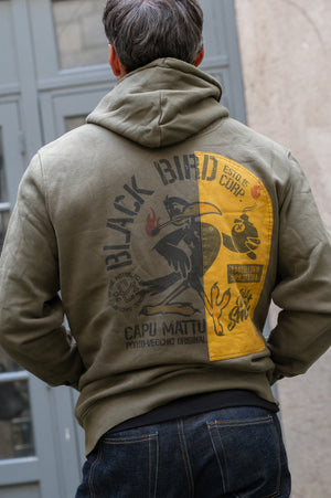 Sweatshirt Black Bird Sparkle