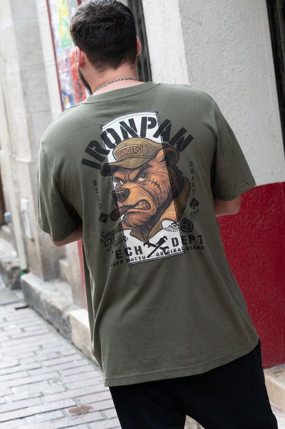 T-shirt IronPaw T240 patch kaki