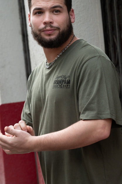 T-shirt IronPaw T240 patch kaki