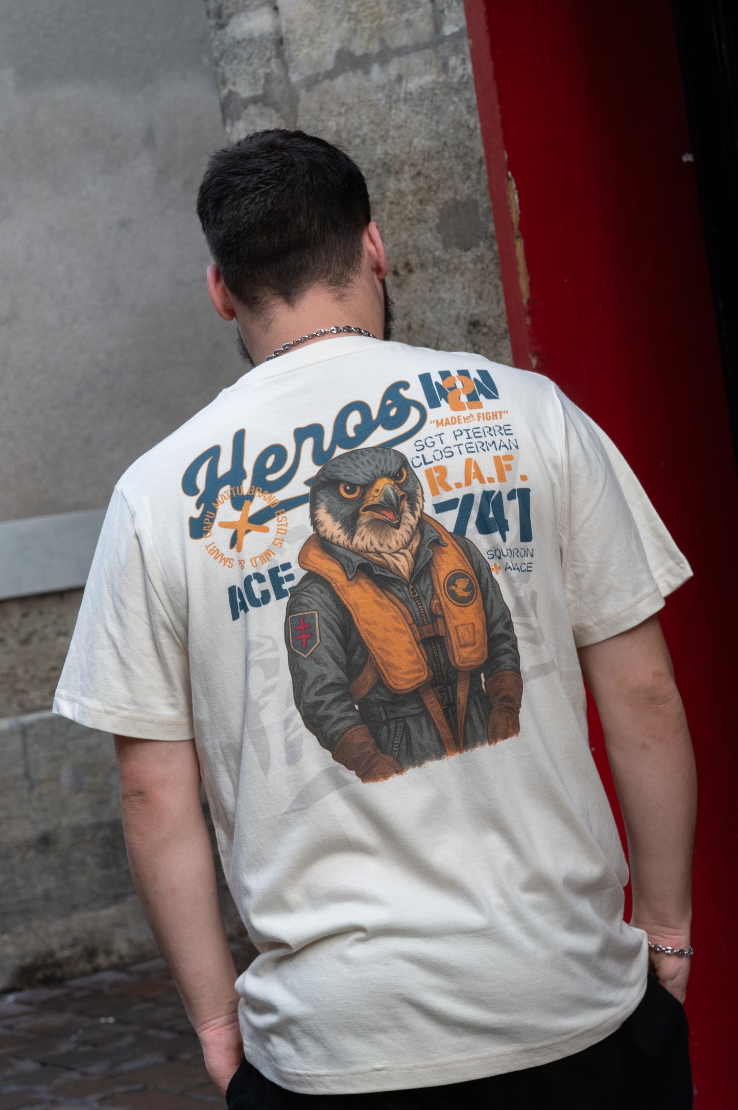 T-shirt Capu Mattu - Hommage Heros Closterman T300gm