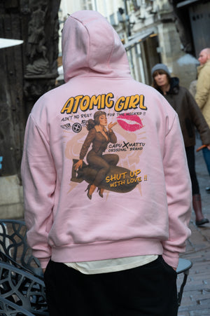 Atomic Girl Raw Sweatshirt - Iconic war 450gm