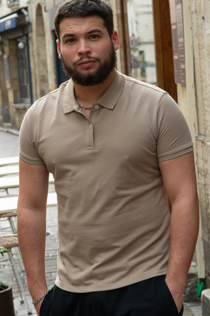 Polo Corsaire Désert – Label Print & Stitch – Capu Mattu