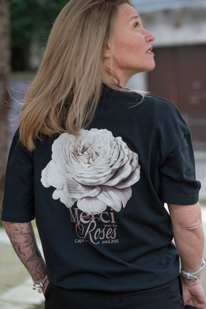 T-Shirt ROMANTIC black oversized epais