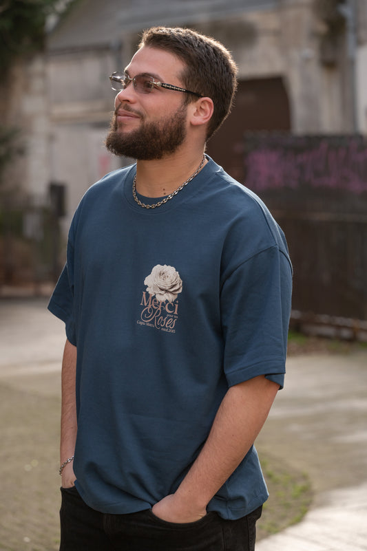 Tee-shirt ROMANTIC Blue Deepteal