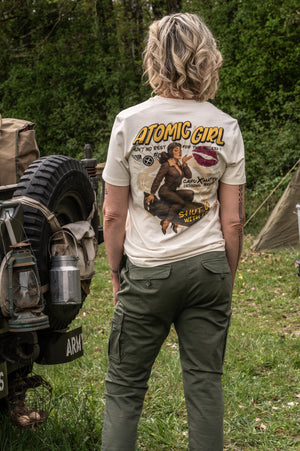 T-shirt Atomic Girl – Pin-Up WWII – Capu Mattu Original Brand