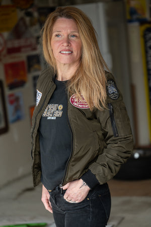 bombers patch femme 